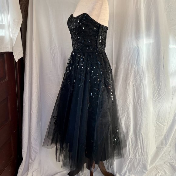 mid-2000s Betsey Johnson Tulle & Sequin Retro Party Dress - Picture 5 of 11